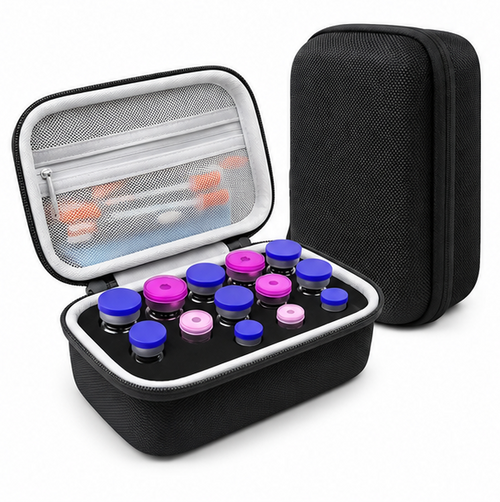 Multi-Size Vial Organizer — Fits 1-10ml Peptide & Insulin Vials