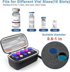 Multi-Size Vial Organizer — Fits 1-10ml Peptide & Insulin Vials